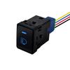 Blue Led Push Button Switch with Wiring Connector for Nissan Navara NP300 X-Trail Pathfinder 3Amp/12V Cup Holders 5