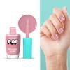 Sugar Pop Glossy Finish Nail Lacquer 46 Coral Nude 10 Ml High Shine Quick Dry Long Lasting Chip Resistant Nail Polish