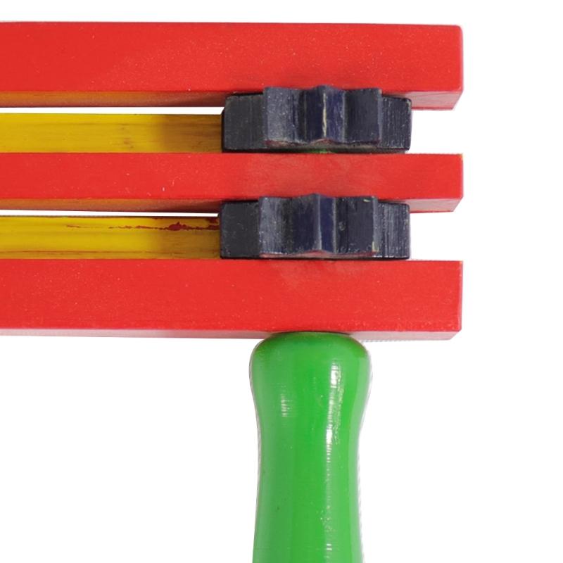 Mexicans Matraca Rattle for Games Wood Rattle Ratchet Instrument for Party Favor