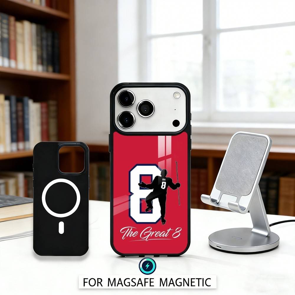 H-Hockey P-Player A-Alex Ovechkin Phone Case For iPhone 17,16,15,14,13,12,Pro,Max For Magsafe Magnetic Wireless Charging