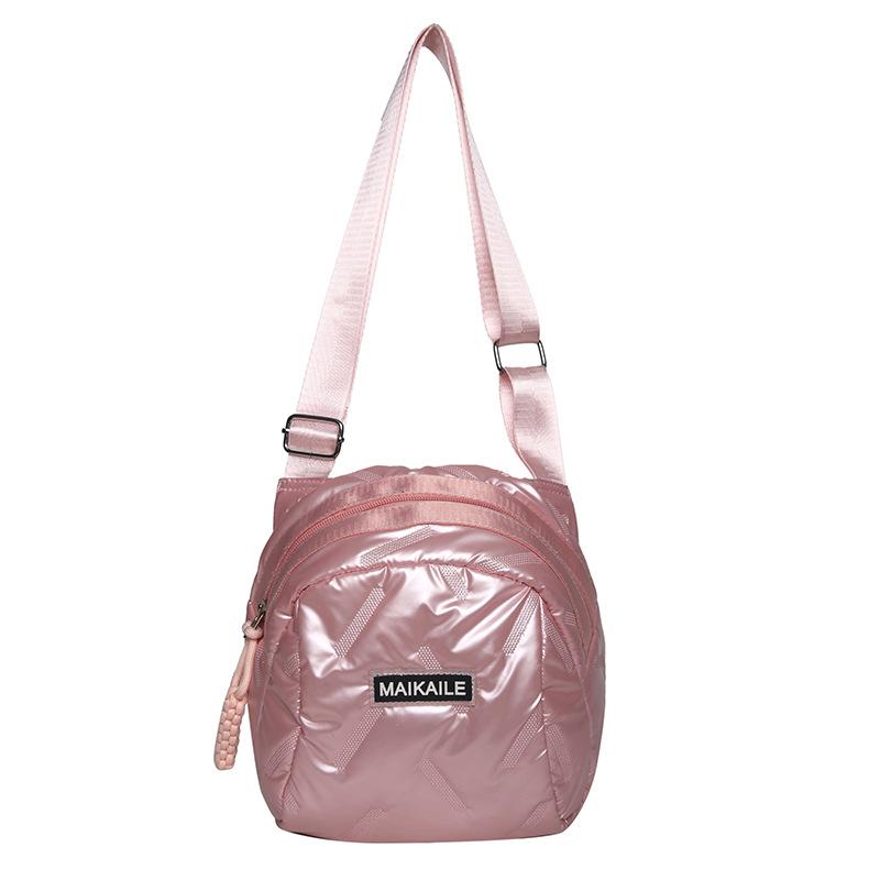 Fashionable New Autumn and Winter Down Shell Bag Diamond Space Cotton Jacket Backpack One-shoulder Crossbody Bag