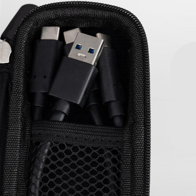 Hard Drive Carrying Case Storage Bag Multipurpose Carry Pouch Shockproof Travel Case Hard Drive Electronics Accessories