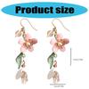 Elegant Petal Leaf Earrings Stylish Ear Hooks Featuring Natural Beauty Design for Fashionable Women in Resin Material