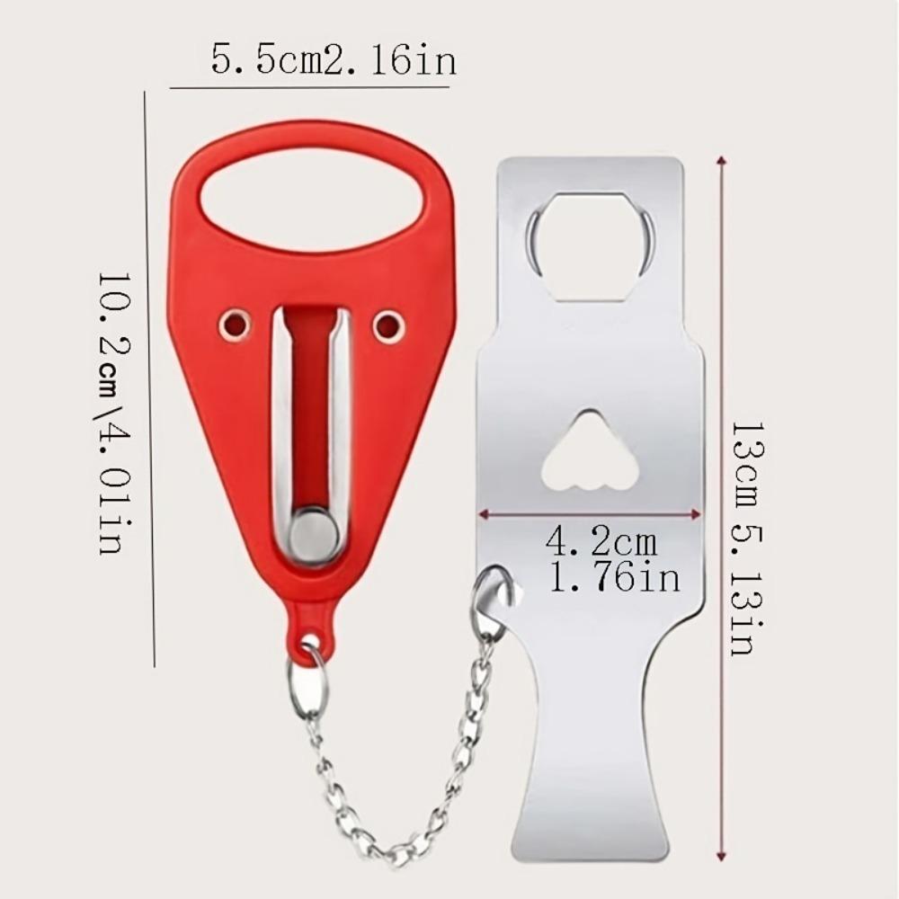 1pc Portable Door Lock For Travel Essential,Providing Better Security And Privacy Protection For Rental Room, Hotel And Home