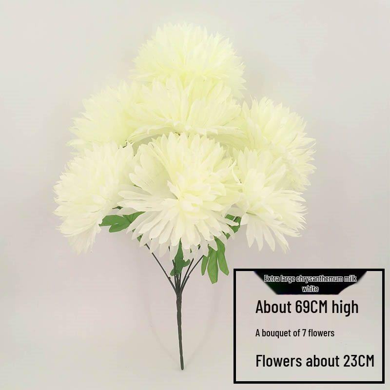 Chrysanthemum Silk Flowers for Qingming Festival Grave Offerings
