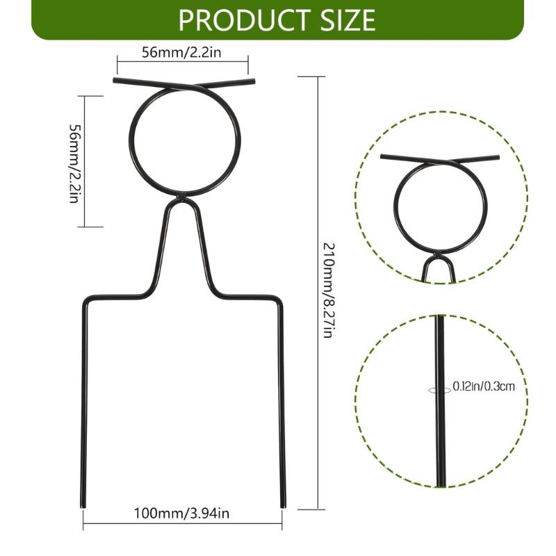 Kolíky pro vedení hadice se zaostřenými hroty do země Odolná svařovaná konstrukce Zabraňuje zalomení Vhodné pro zahradu, farmu, skleník