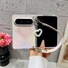For HuaWei Pura X Max Retro Color Collision Phone Case Scarves Bracelet Protective PC Hard Shell Shockproof Back Cover