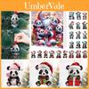 Christmas Panda Countdown Calendar With Acrylic Components For Holiday Decor Gift For Kids