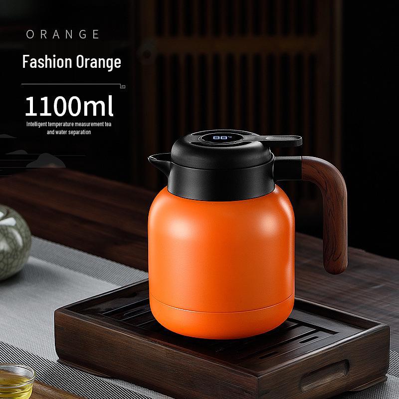 316L Stainless Steel White Tea Teapot and Thermos - Large Capacity Kettle for Brewing and Serving 2.0L