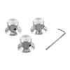 3Pcs Electric Guitar Bass Top Hat Knobs Replacements Clear Knobs Speed Volumes Tone Control Knobs Guitar Contral Knobs