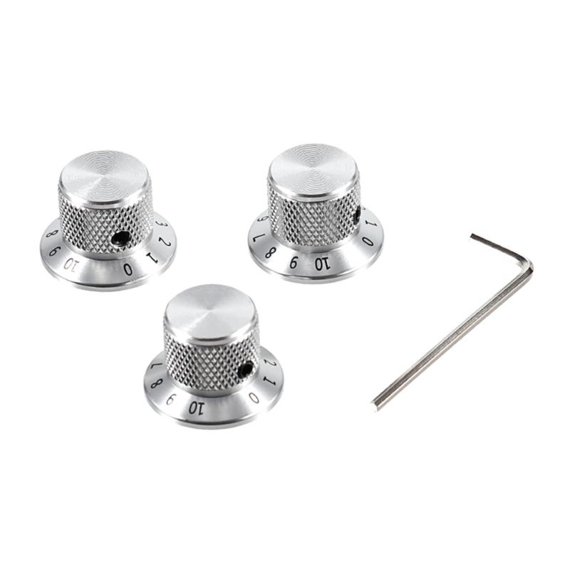 

Guitar Potentiometer Knobs Guitar Turner Knobs Replacement Guitar Turning Knobs Top Hat Button Volumes Control Knobs 1