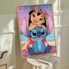 DIY Diamond Painting Lilo & Stitch Cross Stitch Kit Mosaic Art Diamond Painting Full Circle Diamond Home Decoration
