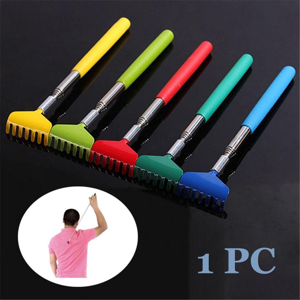 

Hot Health Care Handy Stainless Steel Back Itch Scratcher Retractable Massage Tool Extendable