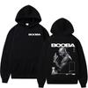 France Rapper Booba Nero Nemesis Hoodies Men's Clothing Retro Fashion Hip Hop Long Sleeves Hooded Sweatshirts Oversized Pullover