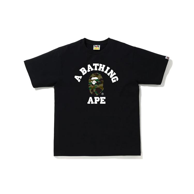 A Bathing Ape 1. Kamuflaj Kolej Tişörtü 1G30-110-018