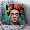 Vintage Künstler F-Frida K-Kahlo Kissenbezug Kissenhülle Polsterung Sofa Überwurf Kissen Heimdeko Kissenbezug