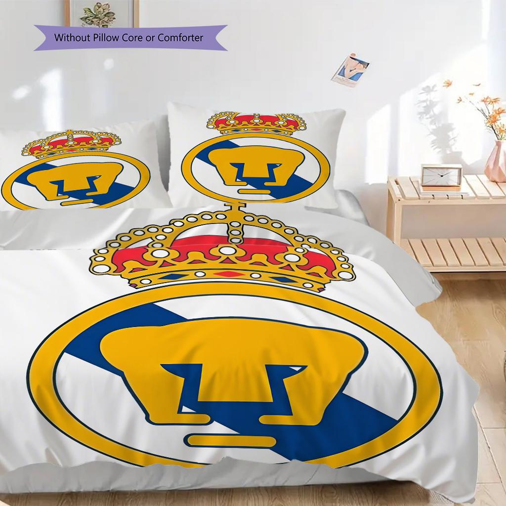 Pumas UNAM Pattern Bedding Quilt Set Quilt Cover Pillowcase Home Decoration Birthday Gift (1 * duvet cover + 2 * pillowcase, without core)