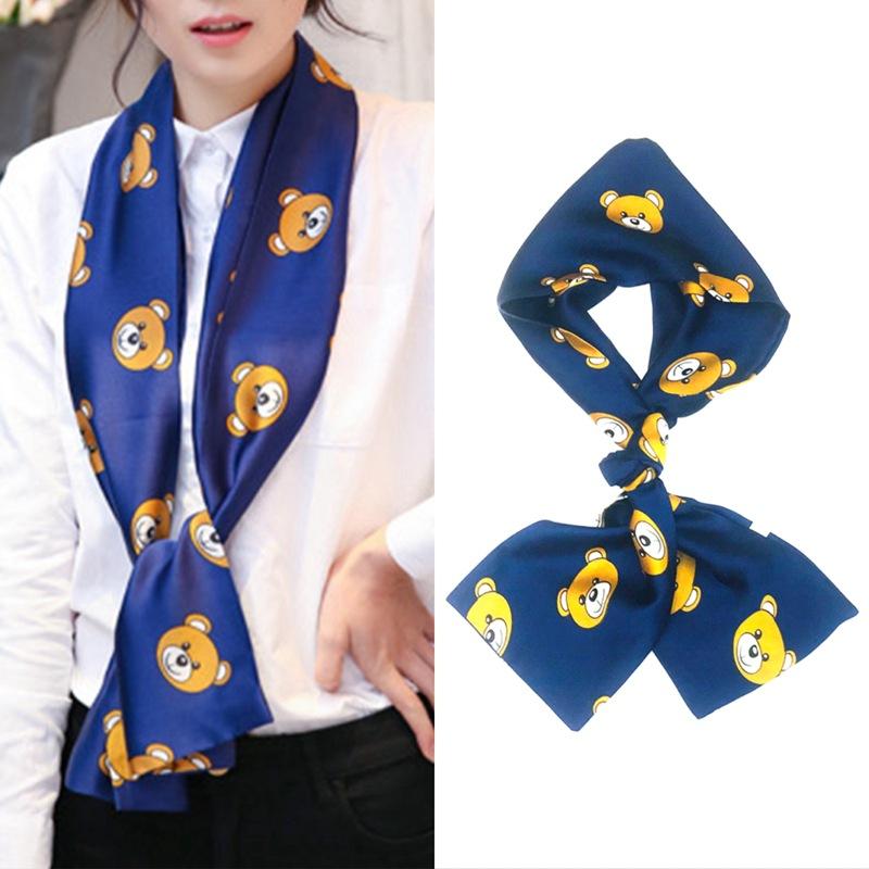 Narrow Silk Scarf, Women'S Streamer, Hair Accessories, Tied Bag, Small Scarf, Printed Headband, Silk Long Silk Scarf.
