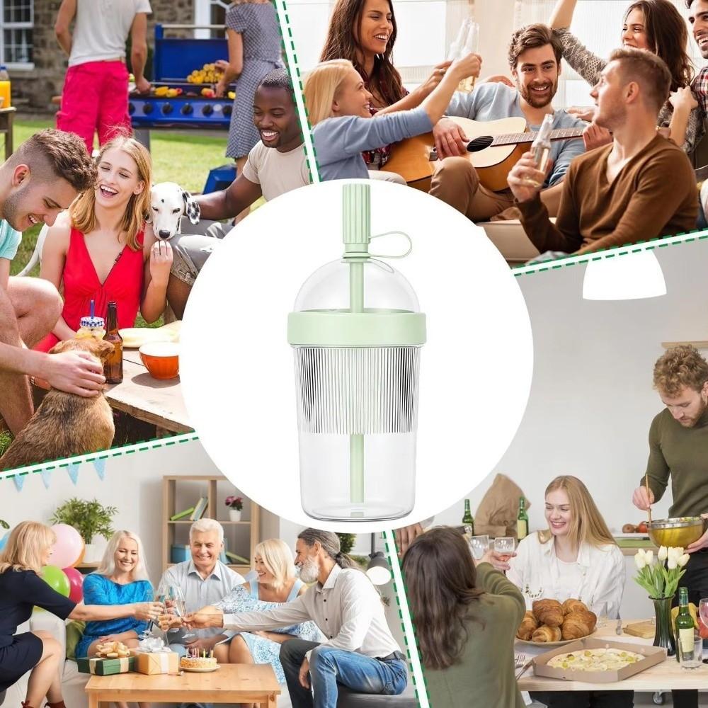 Drinkware Cold Drink Tumbler With Lids Straw Cups Portable Milk Tea Cup  Office