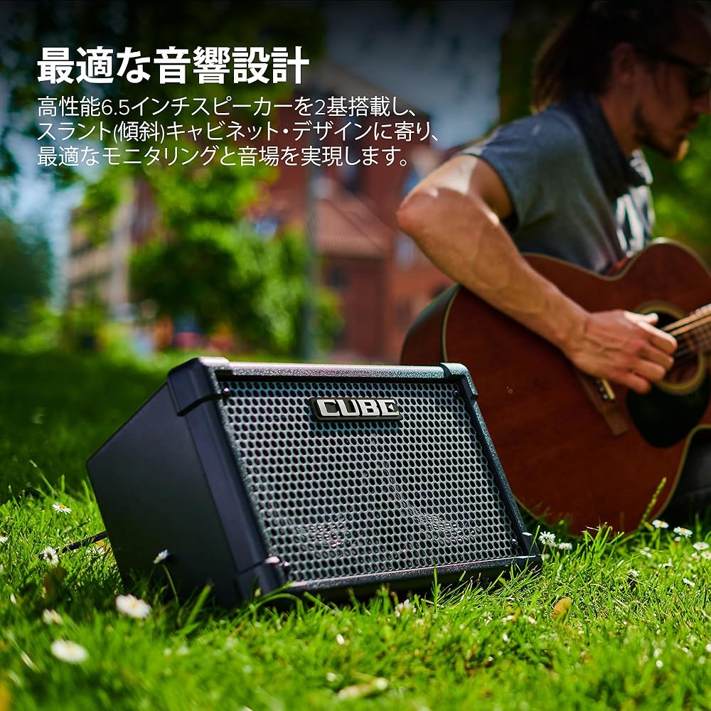 BOSS BOSS Stereo Amplifier CUBE Street II CUBE-ST2 BK Battery Powered Lightweight Design Maximum ...