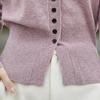 [EASTEMPO] cardigan ladies spring office Relaxing knit Plain color casual business Fashionable large size (JP, alphabet, XL, black)