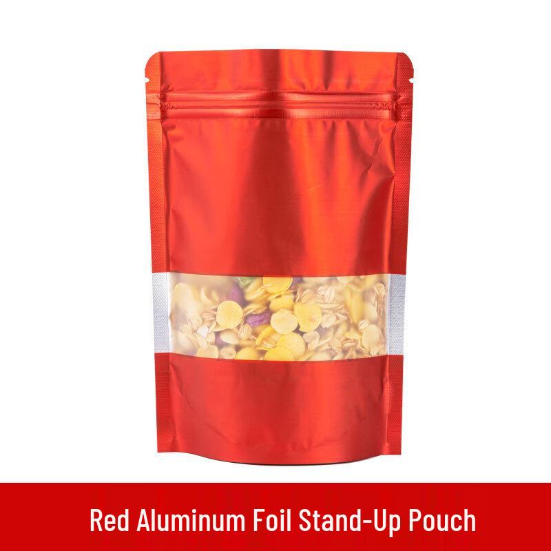Colorful Window Aluminum Foil Stand-Up Food Pouches