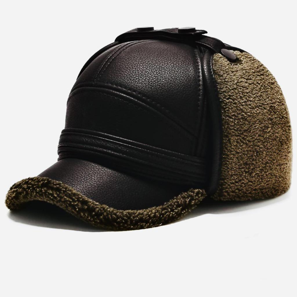 Winter Warm Duckbill Hat for Middle-aged and Elderly Men with Ear Protection