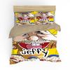 Indecor Cartoon Jeffy 3D Printed Duvet Case Pillowcase Bedding Set Twin Full Queen King Size For Kids Bedroom