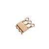 Gold-Plated Magnetic Necklace Clasp for Layered Jewelry Accessorizing