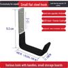 Heavy-Duty Flat Steel Storage Hooks (2-Pack)