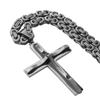 Titanium Steel Catholic Jewelry Accessories Retro Crucifix Pendant Chain Cross Necklace  Church