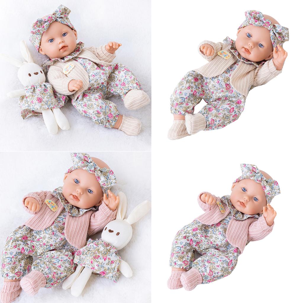 12in Baby Dolls Reborns Doll Nurturing Doll Realistic Handmade Full Body Vinyl Reborn Toy Popular Parenting Game Gift