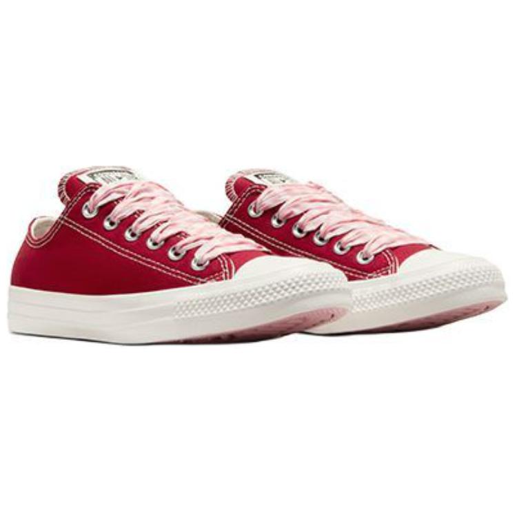 Converse Chuck Taylor All Star Low Ginghamové tkaničky Dámské tenisky Červená Dny předem Bílá A13662C