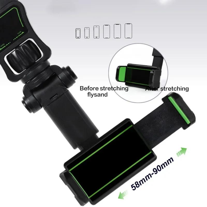 Adjustable Phone Holder Universal Stable Clip for Car Rearview Mirror Multifunction Lazy Bracket Lightweight