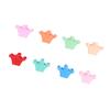 100pcs Crown Shaped Small Hair Claw Clips for Women Girls Cute Matte Colorful Strong Hold Tiny Hair Claw Clips