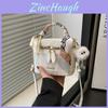 Street Style Small Bucket Bag For Women With Zipper Closure And Phone Pocket