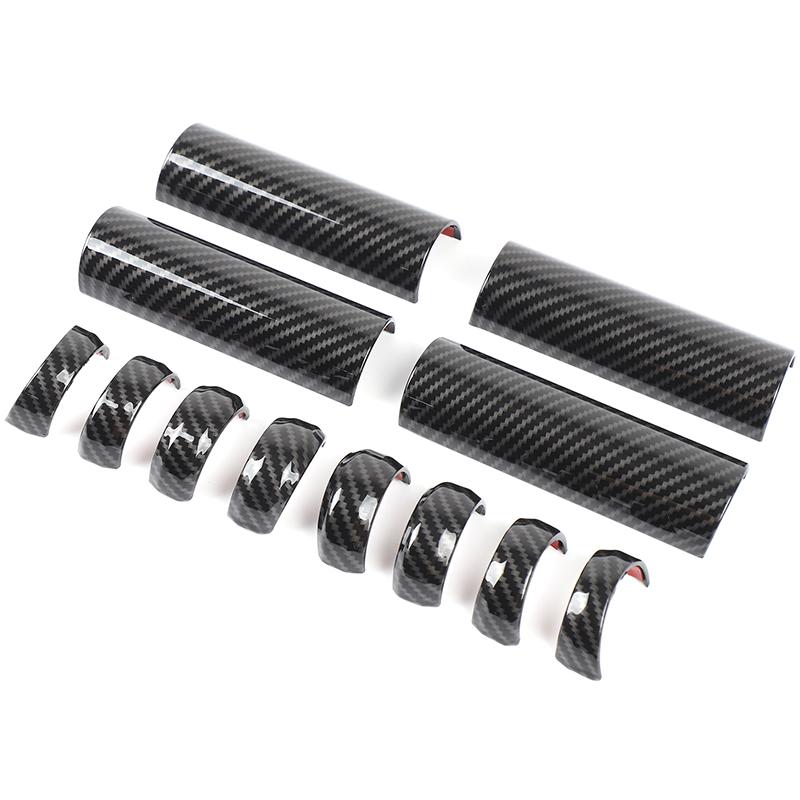

ABS Carbon Fiber For Toyota FJ Cruiser 2007-2026 Car Door Inner Handle Protective Cover Decorative Stickers Car Accessories