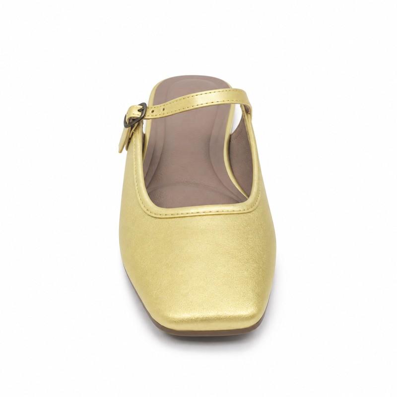 Bailarina Merceditas Para Mujer, Color Verde Claro. Montevita Luccaza 105308