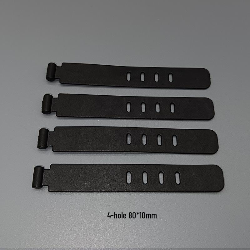 Multicolor TPR Silicone Zip Ties: Elastic Self-Locking, Reusable Cable Organizers & Keychain Pendants.