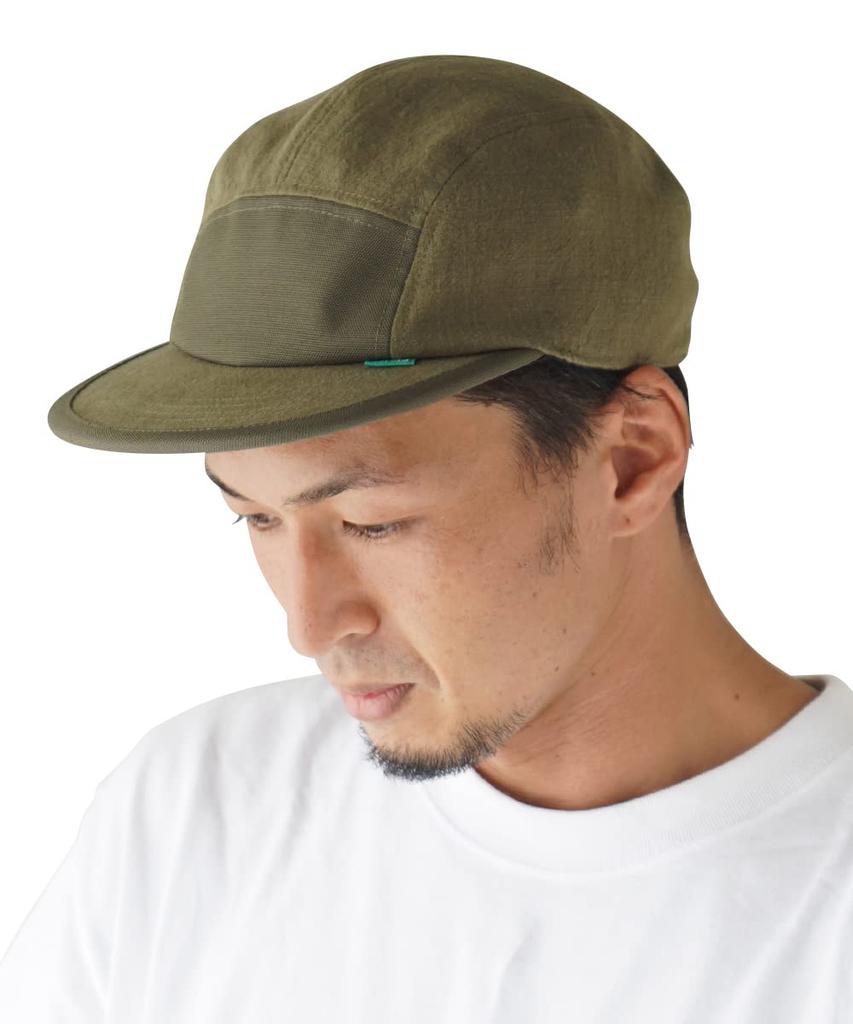 Nakota Linen Cool Jet Long and Large Suitable for Outdoor and Casual Solid Size L Circumference Khaki Cap, Brim, Lightweight, Men's Women's, Sizes,