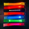 Bandă reflectorizantă cu LED: Brățară sport cu încărcare USB pentru alergare nocturnă, ciclism, brățară cu lumină de semnalizare cu design plasă.