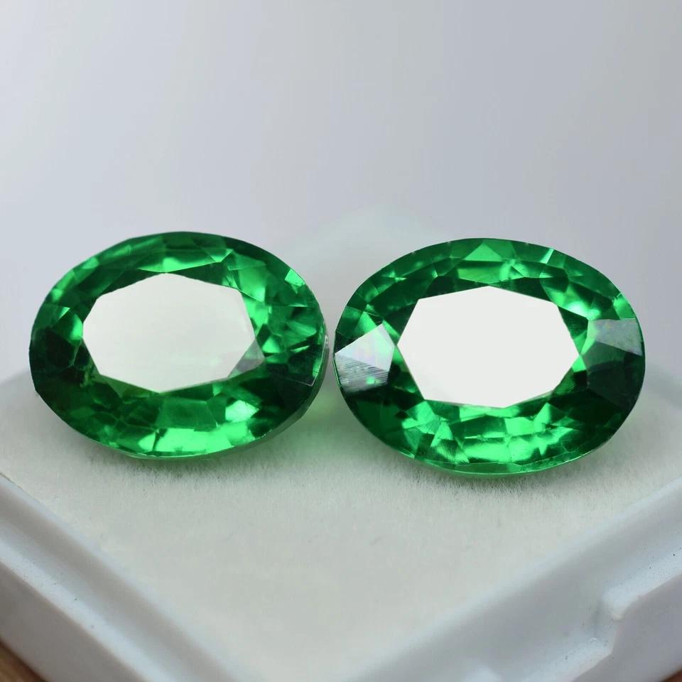 Brazilian Green Garnet 22 Ct NATURAL Oval Cut CERTIFEID Flawless Loose Gemstone