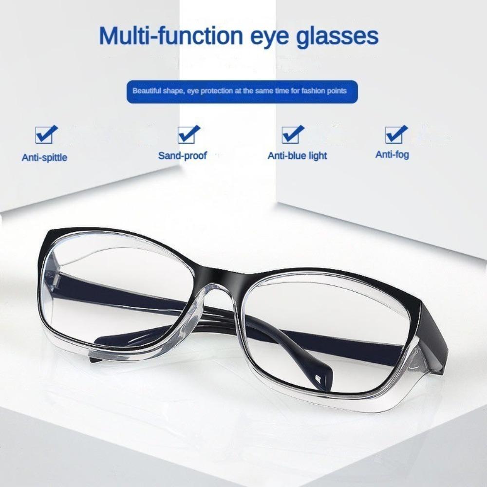 3PCS Safety Goggles Eye Protection Anti-fog Wind Dust Sand Glasses Pollen-proof Anti Blue Light Eyewear