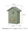 HUILISM Cuckoo Clock, Wall Clock, Table Clock, Analog, Living Room, Cute, Nordic Style, Cuckoo Clock, Wall Clock, Cuckoo Clock, Musical Clock (White)