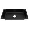 Camper Sink, Inlaid RV Sink, Heat-Resistant, Scratch-Resistant, Easy To Clean, Rust-Resistant, Yacht Sink, 40mm (Spray-Coated Black (GR-))