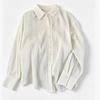 Women's 2026 Summer Cotton Blend Long Sleeve Button-Up Shirt