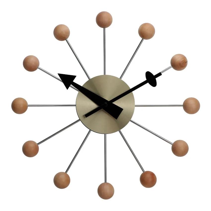 Modern Wall Clock Silent Non Ticking 13 Inch Pop Color Decorative Ball Clocks for Living Room Kitchen Office Wall Clocks
