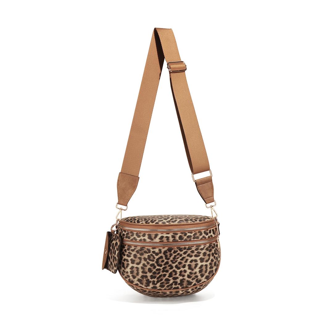 Women Adjustable Strap Crossbody Bag Vintage Shell Waist Bag Casual Daily Shoulder Purse