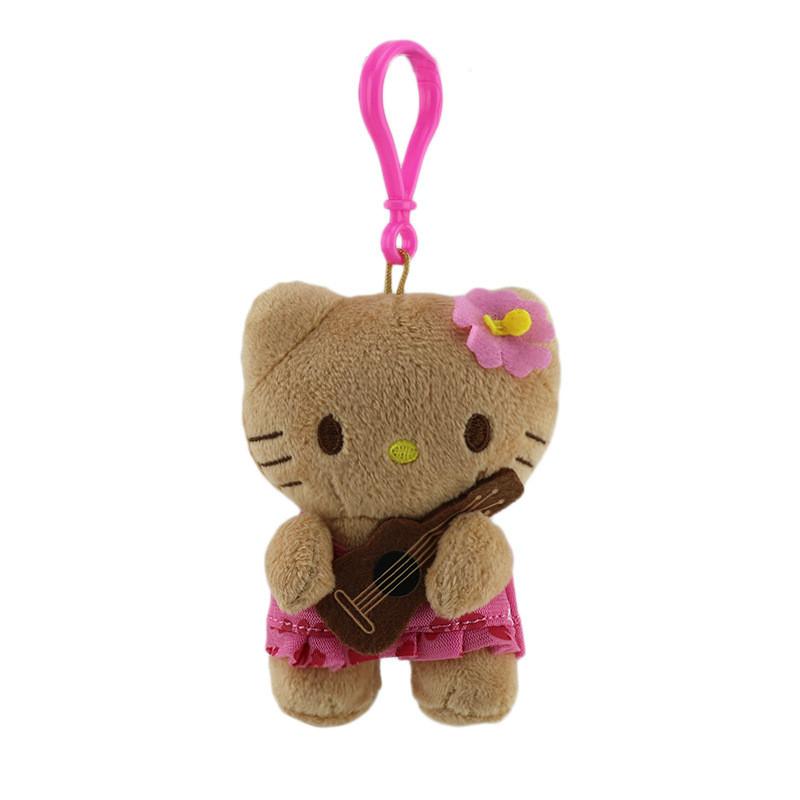 Black Skin Cute Hawaiian Themed Plush Toy Pendant For Bag Decoration