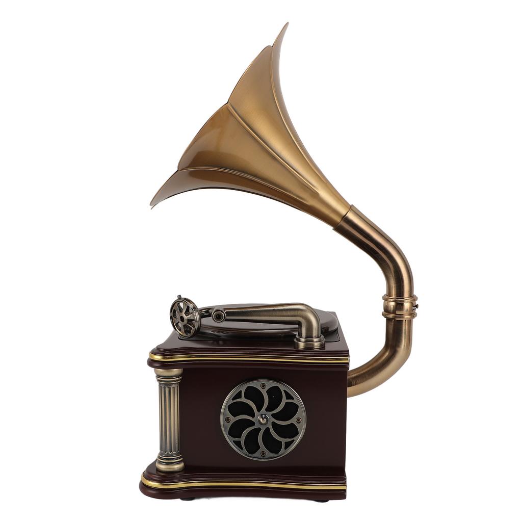 Vintage Gramophone Speaker 2000mAh Input Retro CD Player Radio Speaker